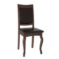 миниатюра Стул Ретро мягкий Темный тон / Коричневый кож.зам №1
