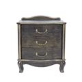 миниатюра Прикроватная тумба 3 ящика "Джульетта" Золотая патина/орех №2