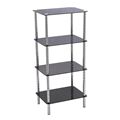 миниатюра Стеллаж металлический с 4-мя полками 47-170 Black Glass №1