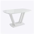 миниатюра Стол Лавин со стеклом 140х80 Белый №1