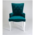 миниатюра Кресло Виктория Эмаль белая/23 Изумрудный №2