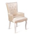 миниатюра Кресло Виктория Эмаль белая/30 Бежевый №1