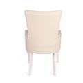 миниатюра Кресло Виктория Эмаль белая/4 Кремовый (Кожзам) №3