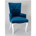 миниатюра Кресло Виктория Эмаль белая/34 Королевский синий №1