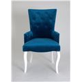 миниатюра Кресло Виктория Эмаль белая/34 Королевский синий №2