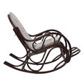 миниатюра Кресло-качалка с подушкой Classic (MI-001/Economic/D.Brown-Mat) Орех №2