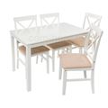 миниатюра Обеденная группа Chili (стол и 4 стула) buttermilk / beige №1
