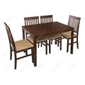 миниатюра Обеденная группа Luar (стол и 4 стула) espresso / cream №3