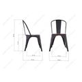 миниатюра Стул Iron черный №2