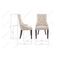 миниатюра Стул деревянный Elegance dark walnut / fabric cream №8