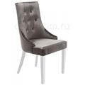 миниатюра Стул деревянный Elegance white / fabric grey №1