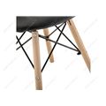 миниатюра Стул деревянный Kvadro черный №9