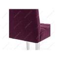 миниатюра Стул деревянный Madina white / fabric purple №2