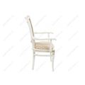 миниатюра Стул деревянный Mariano молочное патина №4