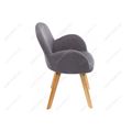 миниатюра Стул деревянный Стул Asia wooden legs / grey fabric №3