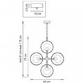 миниатюра  Подвесная люстра Lightstar Alfa 745053 №4