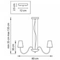 миниатюра  Подвесная люстра Lightstar Diafano 758082 №3