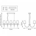 миниатюра  Подвесная люстра Lightstar Diafano 758102 №3