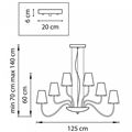 миниатюра  Подвесная люстра Lightstar Diafano 758212 №3
