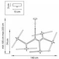 миниатюра  Подвесная люстра Lightstar Struttura 742103 №3