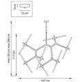 миниатюра  Подвесная люстра Lightstar Struttura 742143 №3