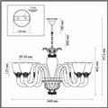 миниатюра  Подвесная люстра Odeon Light Floriana 4003/6 №3