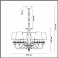 миниатюра  Подвесная люстра Odeon Light Marea 3948/6 №3