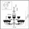 миниатюра  Подвесная люстра Odeon Light Piemont 3998/12 №3