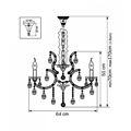 миниатюра  Подвесная люстра Osgona Champa Nero 879087 №4