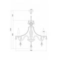 миниатюра  Подвесная люстра Rivoli Campane P8 CR Б0037791 №3