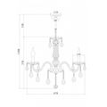 миниатюра  Подвесная люстра Rivoli Gala P8 CR Б0037774 №3