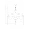 миниатюра  Подвесная люстра Rivoli Sposa P6 CR Б0037770 №5