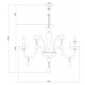 миниатюра  Подвесная люстра Rivoli Sposa P8 CR Б0037771 №5