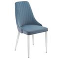миниатюра Стул Kora голубой / белый №1