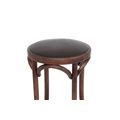 миниатюра Табурет барный 650 Венский мягкий (темный тон, экокожа коричневая) №2