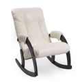 миниатюра Кресло-качалка Модель 67 Венге, к/з Polaris Beige №1