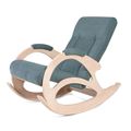 миниатюра Кресло-качалка К-5 (беленый дуб / 09 - бирюзовый) №2