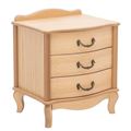 миниатюра Тумбочка прикроватная "Джульетта" 3 ящика (светлый дуб) Вис №1