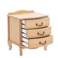 миниатюра Тумбочка прикроватная "Джульетта" 3 ящика (светлый дуб) Вис №2