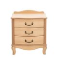 миниатюра Тумбочка прикроватная "Джульетта" 3 ящика (светлый дуб) Вис №3