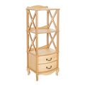 миниатюра Этажерка "Джульетта"-2 (светлый дуб) Вис №1