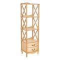 миниатюра Этажерка "Джульетта"-3 (светлый дуб) Вис №1