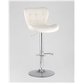 миниатюра Барный стул PORSCHE белый экокожа, прострочка, газлифт, хром №3