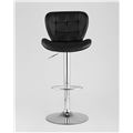 миниатюра Барный стул PORSCHE черный экокожа, прострочка, газлифт, хром №2