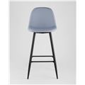 миниатюра Барный стул ВАЛЕНСИЯ ГОЛУБОЙ, удобная спинка, подножка №2