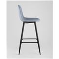 миниатюра Барный стул ВАЛЕНСИЯ ГОЛУБОЙ, удобная спинка, подножка №5