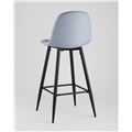 миниатюра Барный стул ВАЛЕНСИЯ ГОЛУБОЙ, удобная спинка, подножка №6