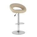 миниатюра Барный стул Купер бежевый кожаное сиденье, газлифт №1