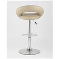 миниатюра Барный стул Купер бежевый кожаное сиденье, газлифт №4