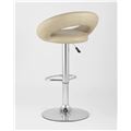 миниатюра Барный стул Купер бежевый кожаное сиденье, газлифт №5